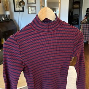 Ribbed turtleneck sweater
